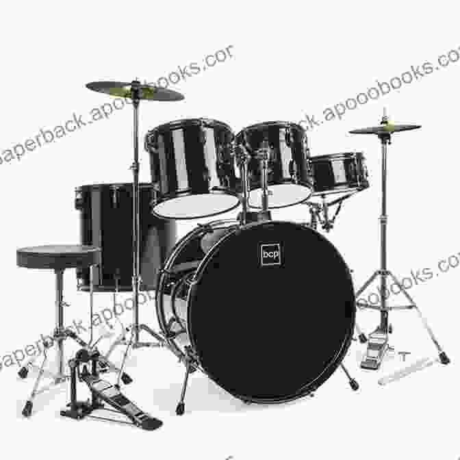 A Drum Set With A Bass Drum, Snare Drum, Tom Toms, And Cymbals How To Play Drums: Rhythms Drum Fills And Beyond