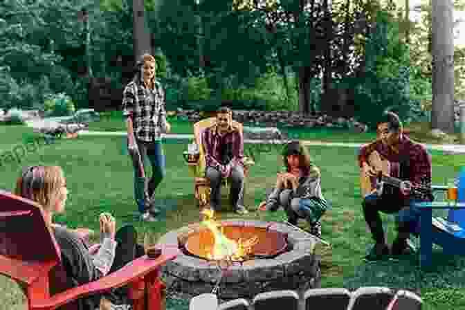 A Group Of Friends And Family Gathered Around A Campfire, Sharing Laughter And Stories. Resilience After Dark: A Gansett Island Novel