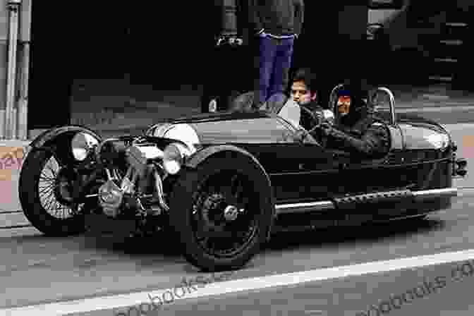 A Group Of People Gathered Around A Row Of Morgan Three Wheelers, Showcasing Their Enthusiasm For These Classic Vehicles. Completely Morgan: Three Wheelers 1910 1952