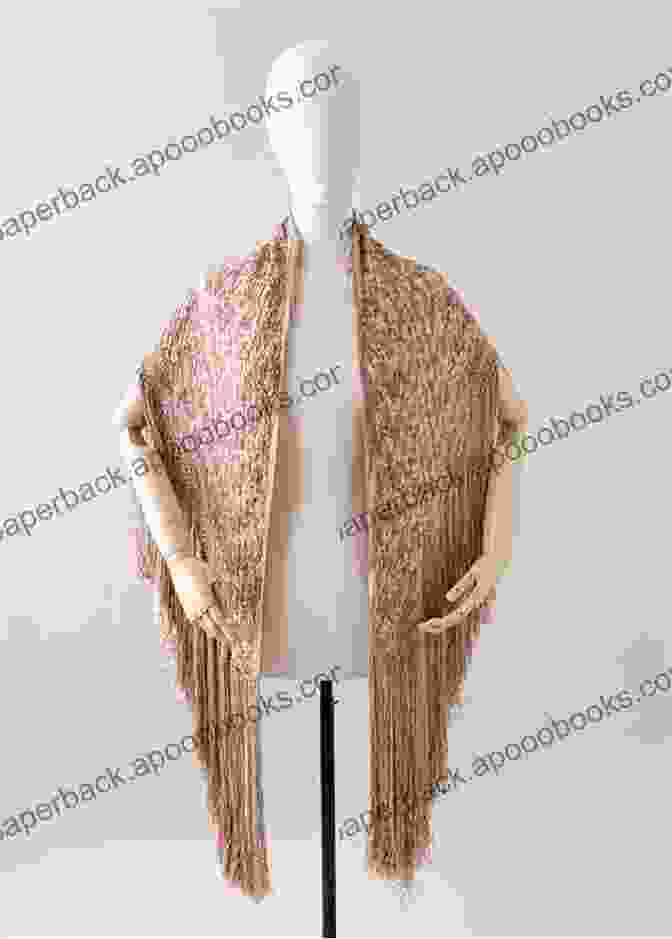 A Knitted Lace Shawl Displayed On A Vintage Trunk Sock Yarn Shawls: 15 Lacy Knitted Shawl Patterns