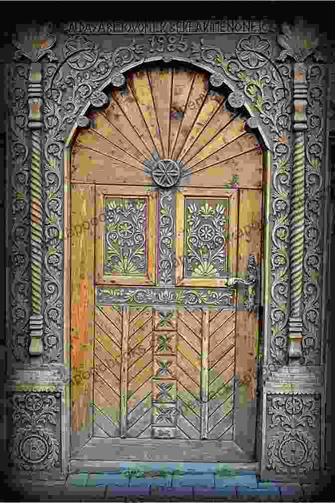 A Large, Wooden Door With Intricate Carvings, Standing Open To Reveal A Bright Light The Strange Gentleman: A Very Little Key Will Open A Very Heavy Door