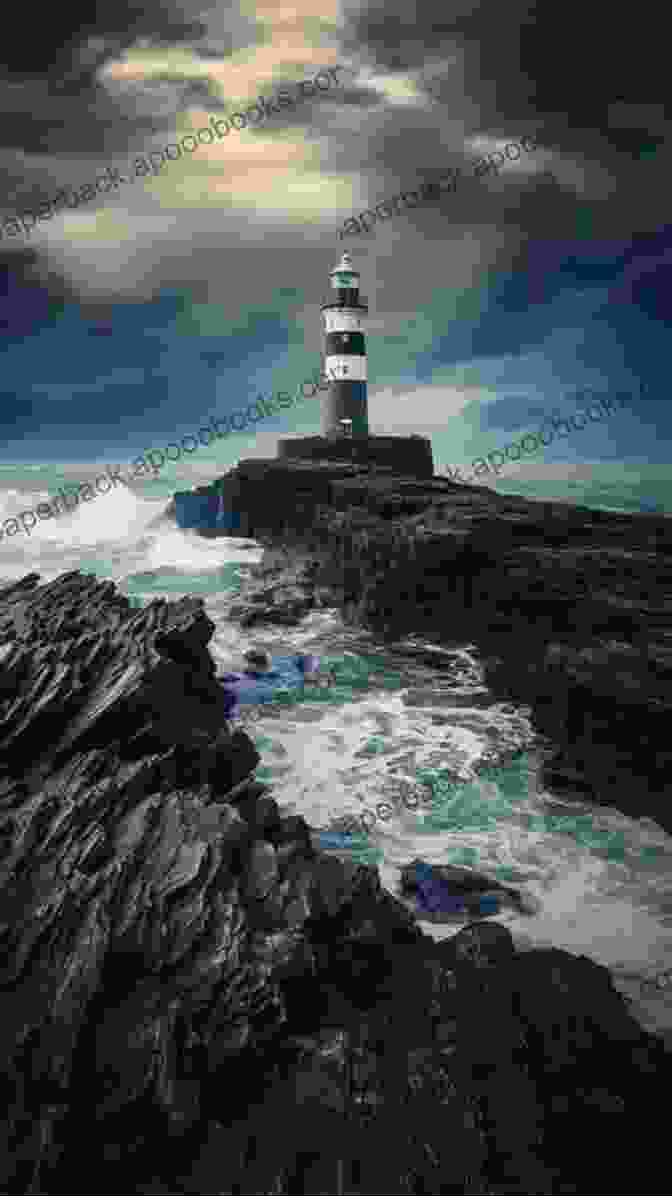 A Solitary Lighthouse Stands On A Rocky Coast, Its Beam Illuminating The Stormy Sea. Lighthousekeeping Jeanette Winterson