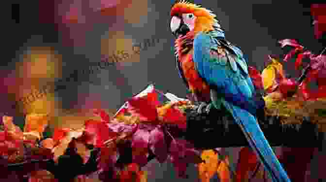 A Vibrant Parrot Perched On A Branch, Its Colorful Plumage Shimmering In The Sunlight. Of Parrots And People: The Sometimes Funny Always Fascinating And Often Catastrophic Collision Of Two Intelligent Species