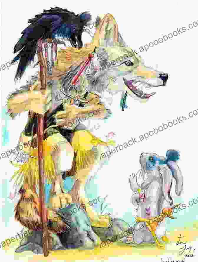 A Whimsical Illustration Of Coyote And Raven, Two Beloved Trickster Figures In Native North American Mythology Flying With The Eagle Racing The Great Bear: Tales From Native North America