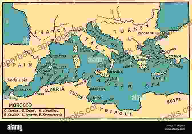 An Ancient Map Of The Mediterranean Sea, Dotted With Pirate Hideouts And Roman Outposts Pirata: The Dramatic Novel Of The Pirates Who Hunt The Seas Of The Roman Empire