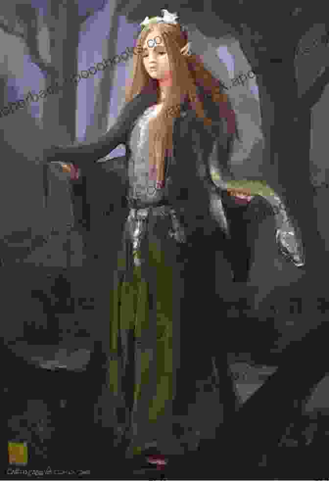 Eira, The Young Druid Apprentice, Stands Tall In The Enchanted Forest, Her Staff Held High. The Druid (The Dawning Of Muirwood 1)