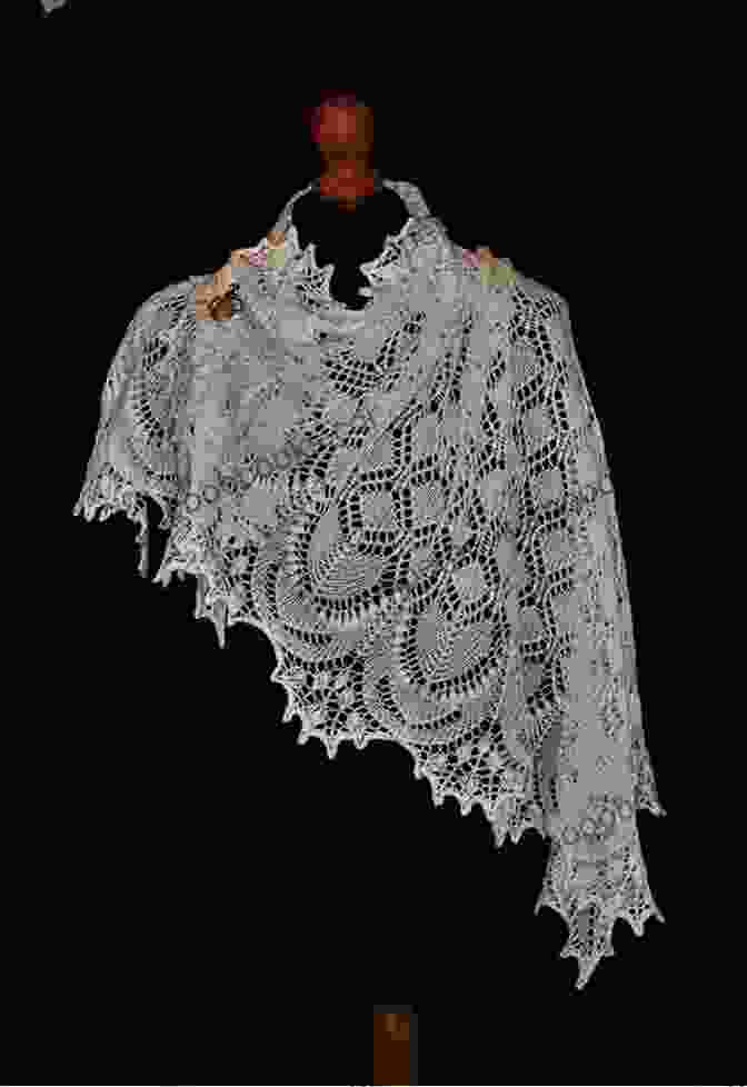 Elegant Lace Shawl Showcased As An Heirloom Top Down Shawls: 12 Lace Knitting Patterns Jen Lucas