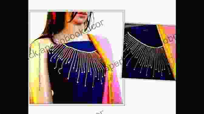 Embellishing Garments With Bead Embroidery, Displaying A Beaded Neckline On A Dress, Crystals On A Denim Jacket, And Beaded Earrings BEAD EMBROIDERY ON FABRIC: Modern Beading Embroidery Guide For Beginners