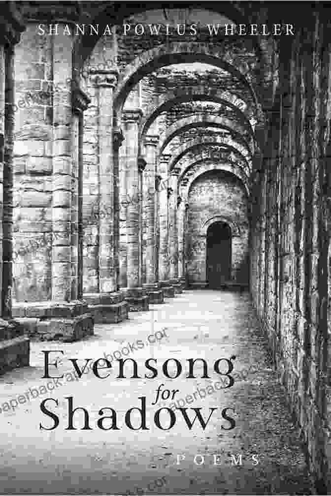 Evensong For Shadows Poetry Book Cover, Featuring A Solitary Figure Standing In A Field Under A Night Sky Evensong For Shadows: Poems Shanna Powlus Wheeler