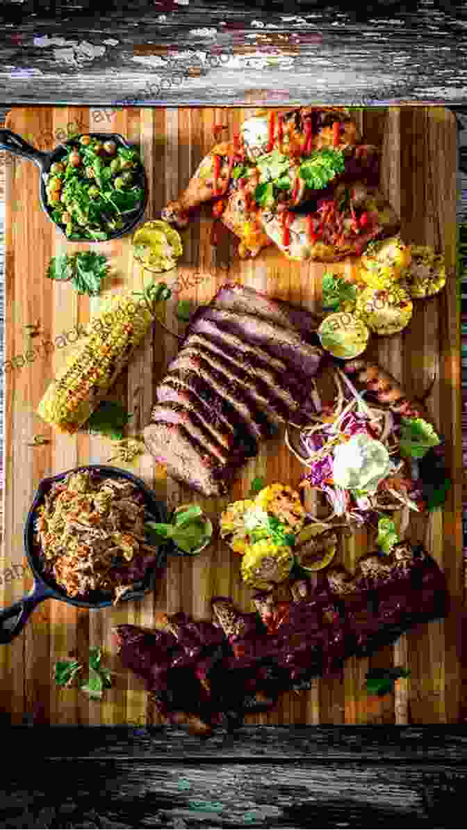 Image Of A Mouthwatering Barbecue Platter With Ribs, Brisket, And Side Dishes. Fishing For Chickens: A Smokies Food Memoir