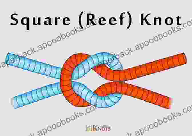 Image Of A Square Knot (Reef Knot) DIY BASIC 15+ KNOT TYING TECHNIQUE FOR BEGINNERS: A DETAILED GUIDE ON HOW TO TIE THE BASIC KNOTS YOU NEED TO KNOW