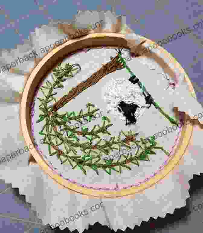 Image Of Finished Hoop Embroidery Piece HOOP EMBROIDERY FOR BEGINNERS: Guide On How To Hoop Embroider Kinds Of Weaving Loops Tips For Beginners