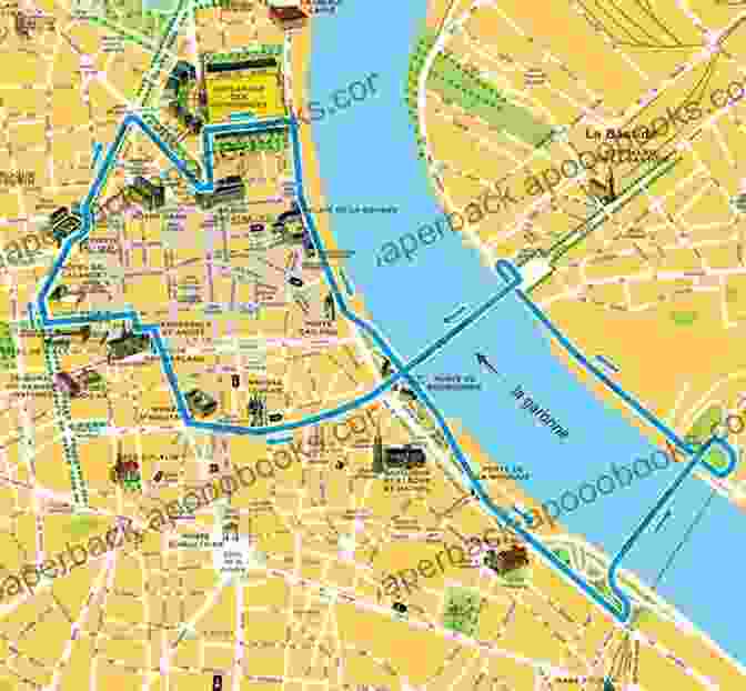 Map Of Bordeaux, France, Highlighting Driving Routes DRIVING AROUND FRANCE: BORDEAUX Jean Pierre Le Pan