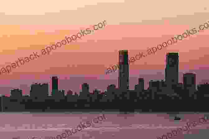 Mumbai Skyline At Sunset, A Panoramic View Of The City Skyline As The Sun Sets, Casting A Golden Glow Over The Buildings And Skyscrapers Meet Me In Bombay Jenny Ashcroft