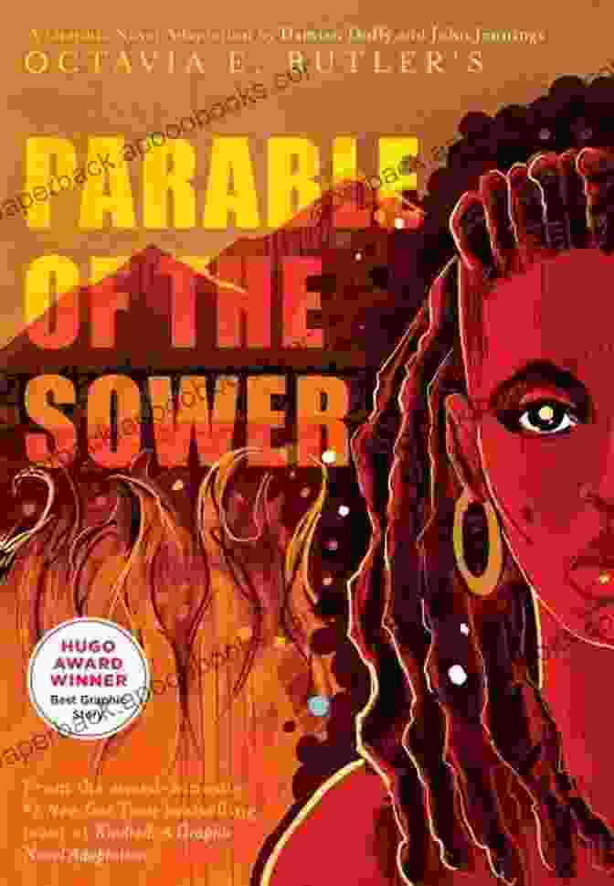 Parable Of The Sower Book Cover Depicting A Young Woman Holding A Cross Shaped Seed Pod Against A Backdrop Of A Desolate Landscape Parable (The One) Jess Walter