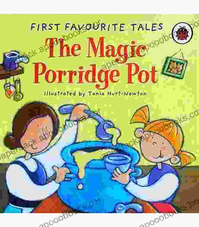 The Magic Porridge Pot Book Cover Featuring A Cheerful Boy Holding A Large Porridge Pot The Magic Porridge Pot Read It Yourself With Ladybird: Level 1