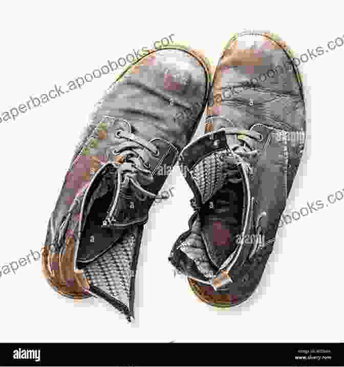 The Old Shoes Book Cover By Jim Reid, Featuring A Pair Of Worn Out Shoes On A Wooden Floor The Old Shoes Jim Reid