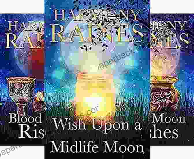 Wishing Moon Moon Magic Book Cover With A Vibrant Moon And Flowing, Magical Energy A Wishing Moon (Moon Magic 1)