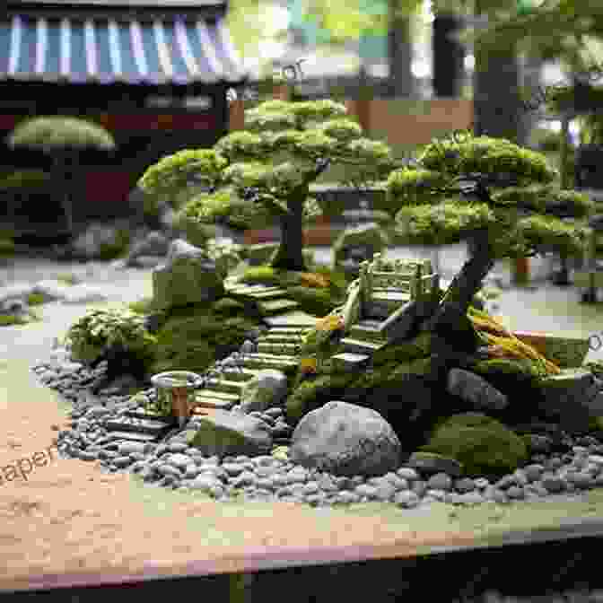 Zen Garden With Raked Gravel And Carefully Placed Stones, Symbolizing Harmony And Tranquility Little Universes: 40 Haiku Inspired By Zen Practice