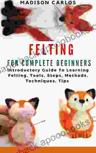 FELTING FOR COMPLETE BEGINNERS: Introductory Guide To Learning Felting Tools Steps Methods Techniques Tips